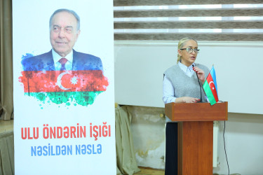 Binəqədi rayonu 83 № li məktəb-liseydə Ümummilli Lider Heydər Əliyevin xatirəsinə həsr olunmuş “Ulu Öndərin izi ilə – nəsildən nəsilə” adlı tədbir keçirildi