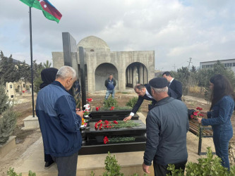 Şəhid Hüseynov Həci Kərim oğlunun şəhadətinin ildönümü ilə əlaqədar məzarı ziyarət olundu