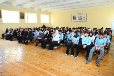 Binəqədi rayonu 144 №-li tam orta məktəbdə "Narkotiksiz gələcək naminə!” mövzusunda tədbir keçirildi