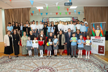 Binəqədi rayonu 83 nömrəli məktəb-liseyin birgə təşkilatçılığı ilə "Konstitusiya və Suverenlik ili"nə həsr edilmiş "Suverenliyimiz-Müstəqilliyimizin zirvəsi" adlı tədbir keçirildi