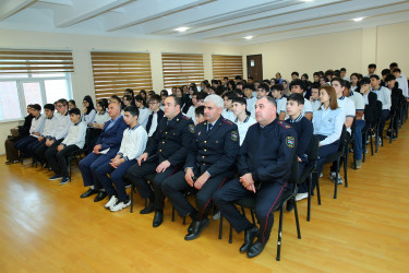 Binəqədi rayonu 267 № li məktəb-liseydə "Narkotiksiz gələcək naminə!” mövzusunda növbəti maarifləndirici tədbir keçirildi.