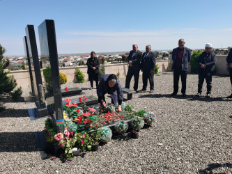 Şəhid İbrahimov Məhərrəm Əli oğlunun doğum günü ilə əlaqədar məzarı ziyarət olundu