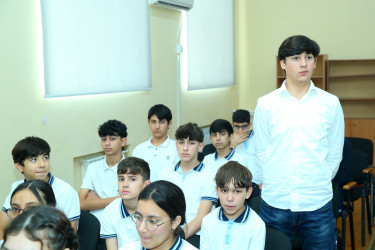 Binəqədi rayonu 244 nömrəli tam orta məktəbdə "Narkotiksiz gələcək naminə” mövzusunda görüş keçirildi