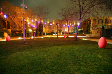 Novruz bayramı ərəfəsində Binəqədi rayonunun prospektləri, küçələri, parkları bayram əhval-ruhiyyəsi ilə bəzədilib