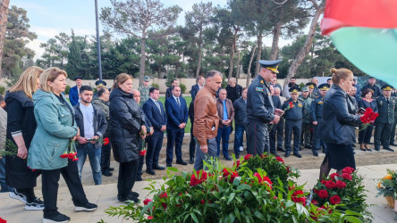 Şəhid Ağayev Həmdəm Mayıl oğlunun şəhadətinin ildönümü ilə əlaqədar məzarı ziyarət olundu