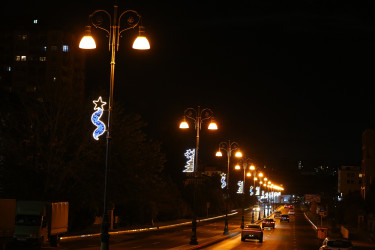 31 Dekabr - “Dünya Azərbaycanlılarının Həmrəyliyi Günü” və “Yeni il” bayramı münasibətilə Binəqədi rayonunun prospektləri, küçələri, parkları bəzədildi