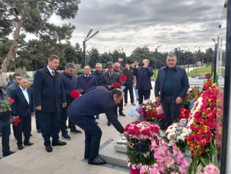 Şəhid Ağayev Həmdəm Mayıl oğlunun şəhadətinin ildönümü ilə əlaqədar məzarı ziyarət olundu