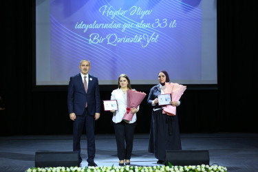 Yeni Azərbaycan Partiyası Binəqədi rayon təşkilatının yaradılmasının 33-cü ildönümünə və 8 Mart Beynəlxalq Qadınlar Gününə  həsr olunmuş tədbir keçirildi