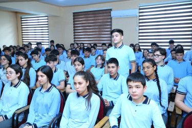 Binəqədi rayonu 314 № li tam orta məktəbdə "Narkotiksiz gələcək naminə” mövzusunda maarifləndirici görüş keçirildi