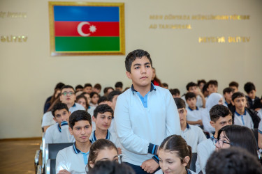 Binəqədi rayonu 115 nömrəli tam orta məktəbdə "Narkotiksiz gələcək naminə” mövzusunda görüş keçirildi