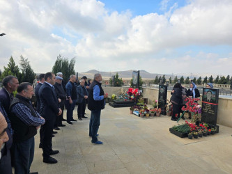 Şəhid Əzizov Elgün Elman oğlunun şəhadətinin ildönümü ilə əlaqədar məzarı ziyarət olundu