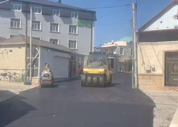 Binəqədi qəsəbəsi, Gülməmməd Ramazanov küçəsində asfalt örtüyünün çəkilməsi işləri tamamlandı