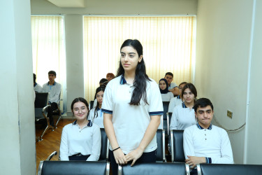 Binəqədi rayonu 143 № li tam orta məktəbdə "Narkotiksiz gələcək naminə” mövzusunda maarifləndirici görüş keçirildi