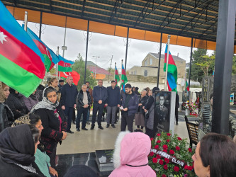 Şəhid İbrahimov İbrahim Abdulla oğlunun şəhadətinin ildönümü ilə əlaqədar məzarı ziyarət olundu