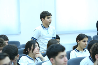 Binəqədi rayonu 313 № li tam orta məktəbdə "Narkotiksiz gələcək naminə” mövzusunda maarifləndirici görüş keçirildi