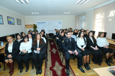 Binəqədi rayonu 283 № li tam orta məktəbdə valideynlərin iştirakı ilə “Narkomanlığa qarşı mübarizədə ailələrin rolu” mövzusunda maarifləndirici görüş keçirildi