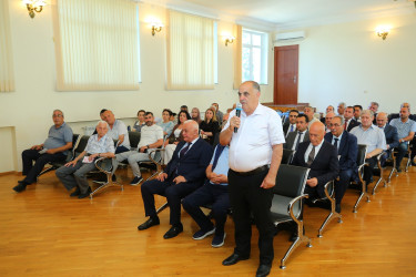 09 iyul 2026-cı il tarixində Binəqədi Rayon İcra Hakimiyyətinin başçısı Elxan Allahverdiyevin 8-ci mikrorayon sakinləri ilə səyyar qəbulu keçirildi