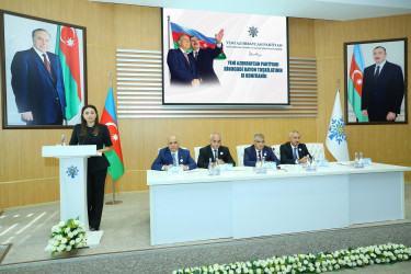 Yeni Azərbaycan Partiyası Binəqədi rayon təşkilatının XI konfransı keçirildi