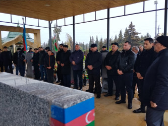 Şəhid Zeynalov Teymur Tağı oğlunun doğum günü ilə əlaqədar məzarı ziyarət olundu