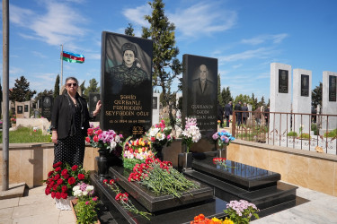 2016-cı il Aprel döyüşlərinin şəhidi Fəxrəddin Qurbanlının anım günü ilə əlaqədar məzarı ziyarət olundu