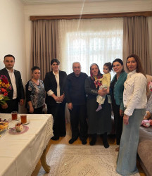 “15 May - Beynəlxalq Ailə Günü” münasibətilə Binəqədi rayonunda uzun illər birlikdə ömür sürmüş, cəmiyyətdə nüfuz qazanmış bir neçə ailə ziyarət olundu