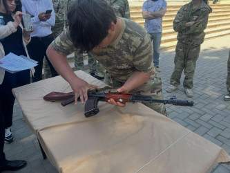 C.Naxçıvanski adına hərbi liseydə “Şahin” hərbi-idman oyunu üzrə Bakı şəhər zona birinciliyi keçirildi