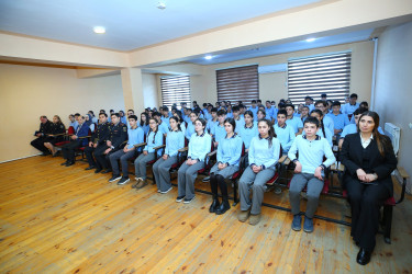 Binəqədi rayonu 314 № li tam orta məktəbdə "Narkotiksiz gələcək naminə” mövzusunda maarifləndirici görüş keçirildi