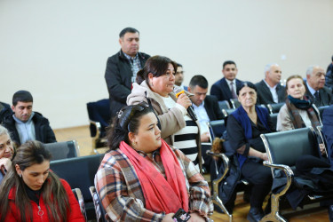 13 yanvar 2026-cı il tarixində Binəqədi Rayon İcra Hakimiyyətinin başçısı Elxan Allahverdiyevin 6-cı mikrorayon sakinləri ilə səyyar qəbulu keçirildi