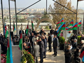 Şəhid Cavadov Ələsgər Elxan oğlunun şəhadətinin ildönümü ilə əlaqədar məzarı ziyarət olundu
