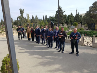 Şəhid Baxışova Arəstə Kərim qızının şəhadətinin ildönümü ilə əlaqədar məzarı ziyarət olundu