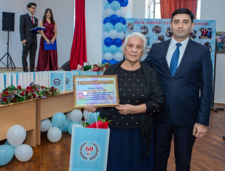 Binəqədi rayonu 297 № li tam orta məktəbin 60 illik yubileyi munasibətilə “Məktəbimiz- 60 ilin işığında“ adli tədbir keçirildi