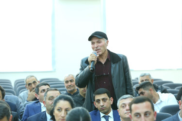 07 may 2026-cı il tarixində Binəqədi Rayon İcra Hakimiyyətinin başçısı Elxan Allahverdiyevin Xocəsən qəsəbə sakinləri ilə səyyar qəbulu keçirildi