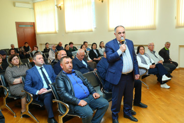 02 may 2025-ci il tarixində Binəqədi Rayon İcra Hakimiyyətinin başçısı Elxan Allahverdiyevin 8-ci mikrorayon sakinləri ilə səyyar qəbulu keçirildi