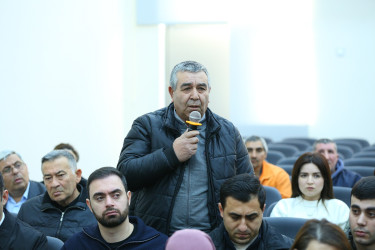 08 yanvar 2026-cı il tarixində Binəqədi Rayon İcra Hakimiyyətinin başçısı Elxan Allahverdiyevin Xocəsən qəsəbə sakinləri ilə səyyar qəbulu keçirildi