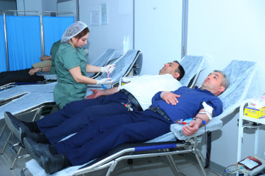 Binəqədi Tibb Mərkəzində könüllü qanvermə aksiyası keçirildi