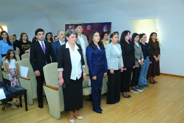 “Konstitusiya və Suverenlik İli” çərçivəsində ümummilli lider Heydər Əliyevin anadan olmasının 102-ci ildönümünə həsr olunmuş “Gərək nəbzin Vətənin nəbzilə vursun” adlı konfrans-konsert keçirildi