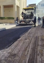 Binəqədi rayonu M.Ə.Rəsulzadə qəsəbəsi, H.Ağamalıyev küçəsində abadlıq işləri çərçivəsində yeni asfalt örtüyü çəkildi