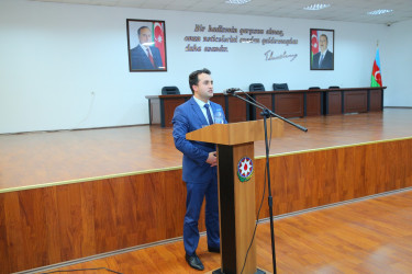 “Konstitusiya və Suverenlik İli” çərçivəsində Fövqəladə Hallar Nazirliyinin Mülki Müdafiə Qoşunlarında 8 Noyabr-“Zəfər Günü”nün beşilliyi münasibətilə tədbir keçirildi