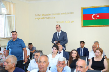 24 iyul 2025-ci il tarixində Binəqədi Rayon İcra Hakimiyyətinin başçısı Elxan Allahverdiyevin M.Ə.Rəsulzadə qəsəbəsinin sakinləri ilə səyyar qəbulu keçirildi