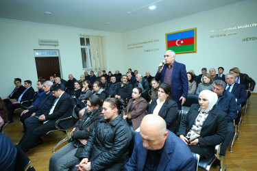 11 dekabr 2025-ci il tarixində Binəqədi Rayon İcra Hakimiyyətinin başçısı Elxan Allahverdiyevin M.Ə.Rəsulzadə qəsəbə sakinləri ilə səyyar qəbulu keçirildi