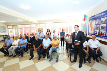 19 avqust 2025-ci il tarixində Binəqədi Rayon İcra Hakimiyyətinin başçısı Elxan Allahverdiyevin Xocəsən qəsəbə sakinləri ilə səyyar qəbulu keçirildi