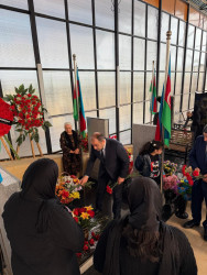 Şəhid Bayramov Əli Nadir oğlu və Haqverdiyev Ayxan Akif oğlunun anım günü ilə əlaqədar məzarları ziyarət olundu