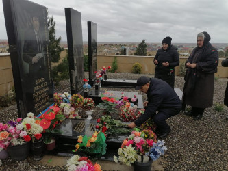 Şəhid İbrahimov Məhərrəm Əli oğlunun doğum günü ilə əlaqədar məzarı ziyarət olundu