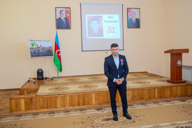 Binəqədi rayonu İlqar Məmmədov adına 298 № li tam orta məktəbdə şəhidin 52-ci ildönümü münasibətilə “Əbədiyaşar qəhrəman” adlı tədbir keçirildi