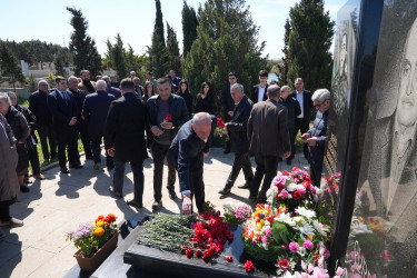 2016-cı il Aprel döyüşlərinin şəhidi Fəxrəddin Qurbanlının anım günü ilə əlaqədar məzarı ziyarət olundu