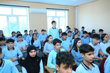 Binəqədi rayonu 314 № li tam orta məktəbdə "Narkotiksiz gələcək naminə” mövzusunda maarifləndirici görüş keçirildi