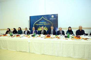 Binəqədi Rayon İcra Hakimiyyəti tərəfindən müqəddəs Ramazan ayı münasibətilə iftar süfrəsi təşkil edildi