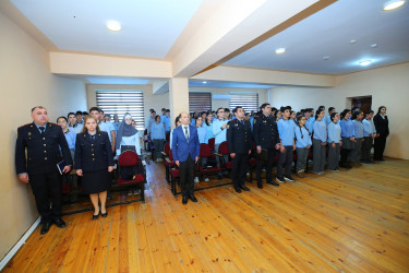 Binəqədi rayonu 314 № li tam orta məktəbdə "Narkotiksiz gələcək naminə” mövzusunda maarifləndirici görüş keçirildi