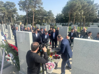 Şəhid Əliyev İmran Əli oğlunun şəhadətinin ildönümü ilə əlaqədar məzarı ziyarət olundu