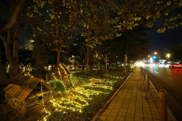 31 Dekabr - “Dünya Azərbaycanlılarının Həmrəyliyi Günü” və “Yeni il” bayramı münasibətilə Binəqədi rayonunun prospektləri, küçələri, parkları bəzədildi